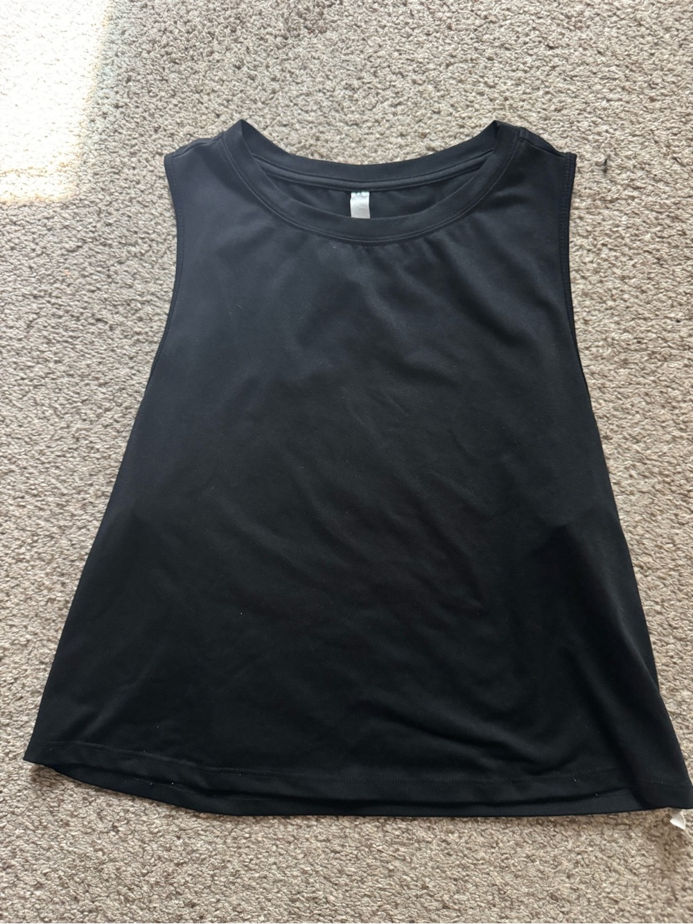 Fabletics Black xs Women's Sleeveless flow Tank Top